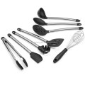 OEM Wholesale Food Grade Stainless Steel Handle Nonstick Baking Cooking Tools Accessories Silicone Kitchen Utensil Set